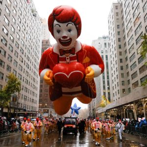 Rain and protest dampen Macy’s annual Thanksgiving Day parade in New York