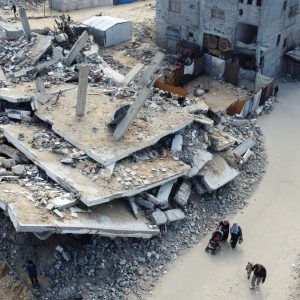 Aerial photos show scale of Israeli destruction in Gaza