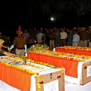 Four policemen, two suspected rebels killed in India-administered Kashmir