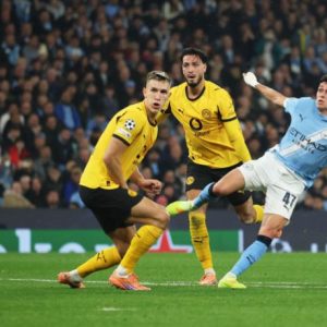 Man City’s Foden scores two goals in win over Dortmund in Champions League