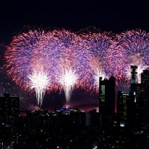 Fireworks light up New York City to mark 250 years of US independence