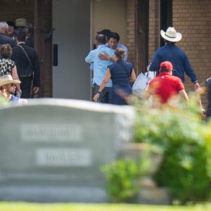 At a Houston funeral home, a community comes together to pay respects to Lorenzo Salgado Araujo