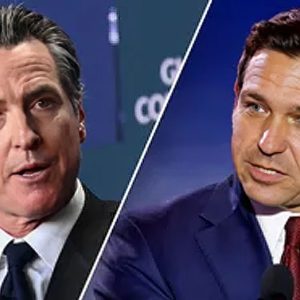 DeSantis halts rivalry with Newsom, offers aid to besieged blue state governor