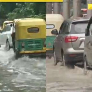Delhi-NCR Rains: Heavy showers lash Delhi, Noida, Ghaziabad; streets waterlogged, traffic hit