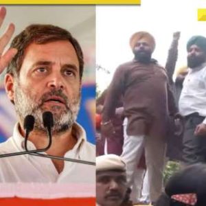 BJP members protest against Rahul Gandhi over his ‘Sikh remarks’ in US, seeking…