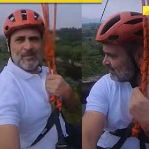 LoP Rahul Gandhi rides Kerala’s longest zipline in Wayanad to boost tourism after landslides; watch