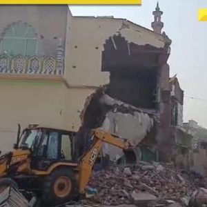 UP: Portion of 185-year-old Noori mosque in Fatehpur demolished for ‘encroachment’