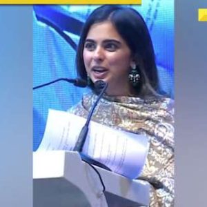 Isha Ambani fondly remembers grandfather Dhirubhai Ambani at Jamnagar Refinery’s 25th-anniversary celebration