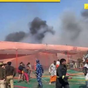 Fire breaks out at Mahakumbh Nagar camp, officials say no casualties reported so far