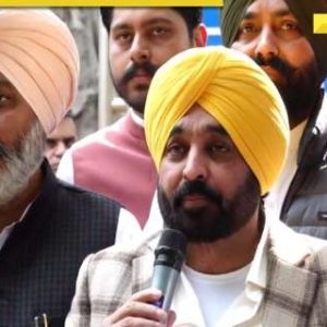 Arvind Kejriwal pictured for 1st time after Delhi loss, meets Bhagwant Mann, Punjab CM hits back at Congress, says…