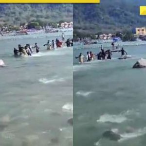 Over 100 tourists rescued after being stranded on island in Rishikesh, advised not to…
