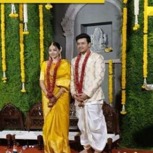 BJP MP Tejasvi Surya ties knot with classical singer Sivasri Skandaprasad: See FIRST PICS