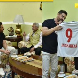 ‘The Diplomat’ actor John Abraham gifts custom jersey to EAM S Jaishankar, says, ‘Man who I so…’