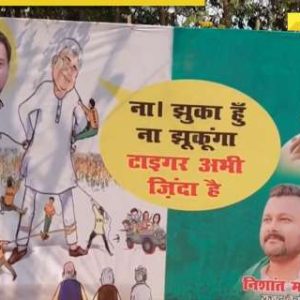 Posters put up in Patna to support Lalu Yadav after ED questioning: ‘Tiger abhi zinda hai’