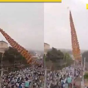 Bengaluru: One dead, several injured as 100-feet chariot falls during festival; video surfaces