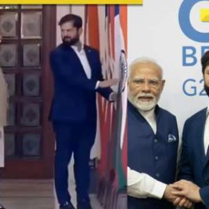 Watch: Chile’s President Gabriel Boric stops during walk to ask PM Modi about Ashoka Chakra on…