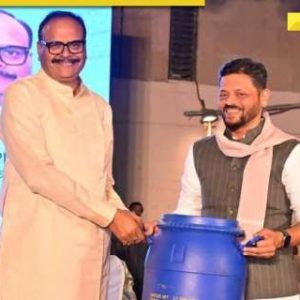 UP Deputy CM Brajesh Pathak gets ‘blue drum’ as gift from…