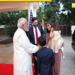 US VP JD Vance arrives at PM Modi’s official residence, set to begin bilateral talks