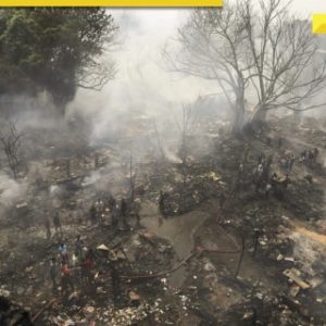 2 children die, several injured after massive fire engulfs jhuggi cluster in Delhi’s Rohini