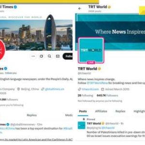 Social media accounts of TRT World, Global Times now available in India after short-lived suspension