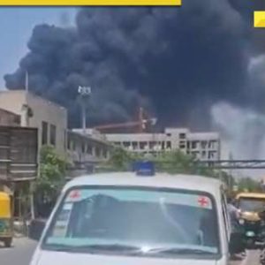 Ahmedabad Plane Crash: Air India flight to London crashes, video show thick black smoke rising from accident site; WATCH
