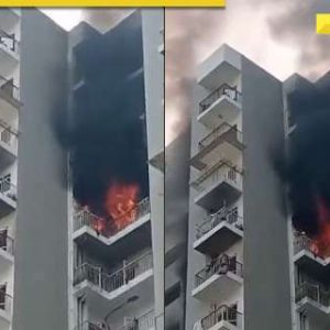 Delhi-NCR: Massive fire caused by AC blast at Greater Noida apartment, WATCH