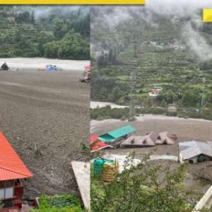 Another cloudburst in Uttarkashi causes landslide near Indian Army Camp, 8-10 soldiers missing
