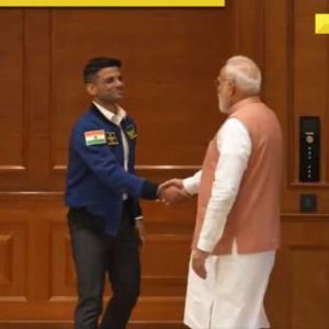 Watch: Shubhanshu Shukla meets PM Modi, shares moments of his space mission, gifts him…