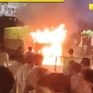 Madhya Pradesh: Two killed after truck runs over pedestrians in Indore, catches fire