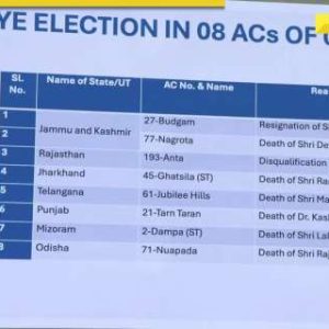 Bypolls in 8 Assembly seats across 7 states to be held on Nov 11: Check list, counting dates here