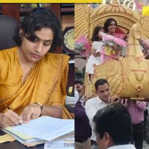Meet IAS Sanskriti Jain, who gets royal farewell on golden palanquin, transferred to…