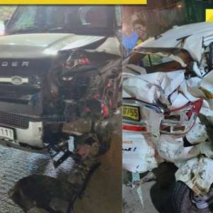 Land Rover Defender, with ‘1111’ number plate loses control, crashes into vehicles near Noida Mall, driver in custody, WATCH video