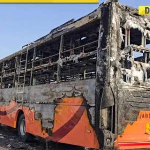 How did brand new bus become running inferno? Did lone jammed door, inflammable materials kill people on board?