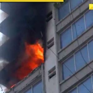 Massive fire at JMS Business Centre in Mumbai, several stranded on top floor
