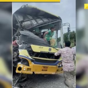 Tamil Nadu: 10 killed, 20 injured after two buses collide in Sivaganga