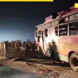 Jammu Accident: School bus on picnic overturns after hitting divider, 35 children injured