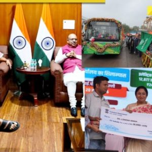 Delhi CM Rekha Gupta meets Assembly Speaker Vijender Gupta, flags off 300 e-buses; details here