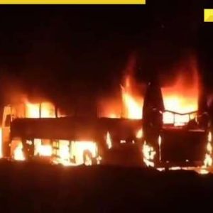 Andhra Pradesh Horror: 12 burnt alive, 18 others injured as bus collides with truck, details here