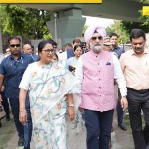 Delhi CM Rekha Gupta, LG Tarunjeet Singh Sandhu conduct inspection of Yamuna Ghats, assess cleanup progress