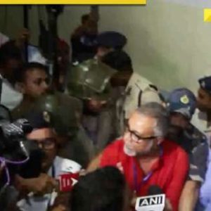 West Bengal Election 2026: BJP’s Tapas Roy in clash with police; Mamata Banerjee’s TMC-BJP spar over ballot boxes | Watch
