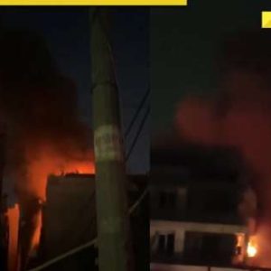 Delhi Fire: Dramatic visuals show massive blaze, thick plumes of smoke emerge engulfing residential building in Vivek Vihar, 9 killed; WATCH