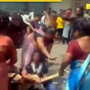 Woman paraded semi-nude, garlanded with shoes over temple entry, details here