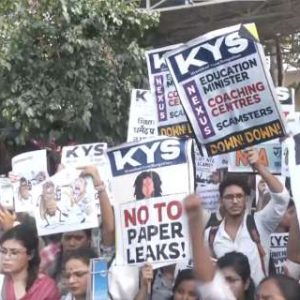 Students protest outside Ministry of Education amid NEET, CBSE controversies; demand Pradhan’s resignation