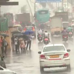 Mumbai Monsoon Woes: Heavy rain leaves roads waterlogged, traffic crawling, IMD issues ‘yellow’ alert