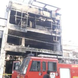 Lucknow coaching center fire: SDRF cuts walls to create escape routes, rescues trapped victims