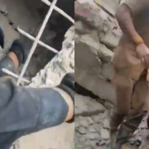 ‘Aapko bacha lenge’: Firefighter reassures trapped victim as under-construction building collapses in Delhi’s Rohini; Watch