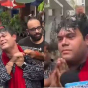Watch Viral Video: TMC spokesperson assaulted by BJP workers