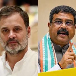 Rahul Gandhi calls Dharmendra Pradhan ‘criminal education minister’, presents student injured by pellet gun