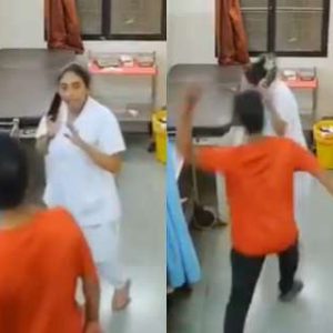Shocking CCTV footage: Man slaps nurse at Gujarat government hospital, held