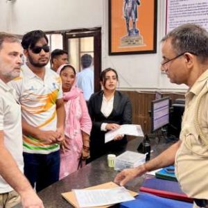 BJP slams Rahul Gandhi over police station protest: ‘Very unfortunate that LoP does politics of anarchy’